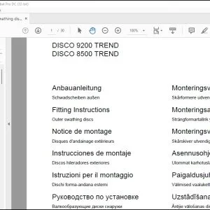 CLAAS Mowers DISCO 9200 TREND 8500 TREND Outer swathing discs Fitting Instructions Manual_DE_EN_FR_ES_IT_RU - PDF DOWNLOAD