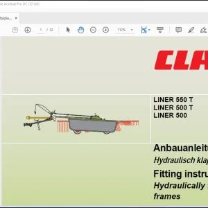 CLAAS Swathers LINER 550 T 500 T 500 Hydraulically folding safety frames Fitting instructions Manual_DE_EN_FR_IT_ES - PDF DOWNLOAD