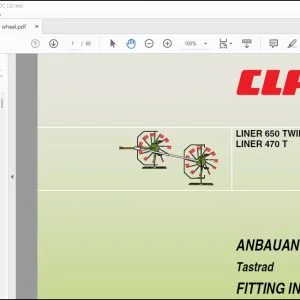 CLAAS Swathers LINER 650 TWIN LINER 470 T Gauge wheel Fitting instructions Manual_DE_EN_FR_IT_ES - PDF DOWNLOAD