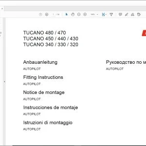 CLAAS TUCANO 480  470 450  440  430 340  330  320 AUTOPILOT Fitting instructions Manual_DE_GB_FR_ES_IT_RU - PDF DOWNLOAD