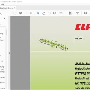 CLAAS Tedder VOLTO 77 Fitting Instructions Manual_DE_EN_FR_IT - PDF DOWNLOAD