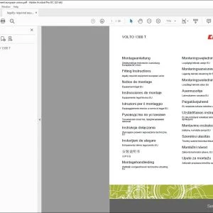 CLAAS Tedders VOLTO 1300 T legally required equipment european union Fitting instructions Manual_DE_EN_FR_ES_IT_RU - PDF