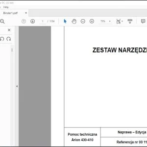 CLAAS Tractor Arion 430-410 TECHINCAL System MANUAL - PDF DOWNLOAD (Polish)
