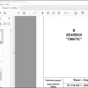 CLAAS Tractor Axion 840-810 TECHINCAL System MANUAL - PDF DOWNLOAD