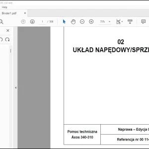 CLAAS Tractor Axos 340-310 Naprawa TECHINCAL System MANUAL - PDF DOWNLOAD