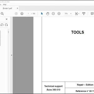 CLAAS Tractor Axos 340-310 TECHINCAL System MANUAL - PDF DOWNLOAD