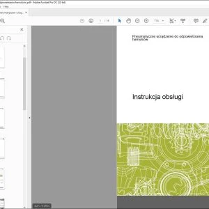 CLAAS Tractor Pneumatyczne urządzenie do odpowietrzania hamulców Instrukcja obsługi - PDF DOWNLOAD (Polish)