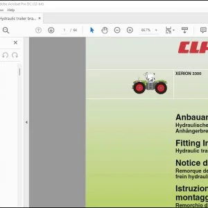 CLAAS Tractor XERION 3300 Hydraulic trailer brake Fitting Instructions Manual_DE_EN_FR_IT - PDF DOWNLOAD