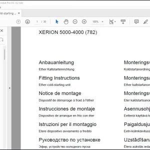 CLAAS Tractor XERION 5000-4000 (782) Ether cold-starting unit Assembly instructions Manual_DE_EN_FR_RU_ES_IT_RU - PDF DOWNLOAD