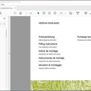 CLAAS Tractor XERION 5000-4000 Cab suspension semi-active Fitting instructions Manual_DE_EN_FR_RU_ES_IT_RU - PDF DOWNLOAD