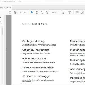 CLAAS Tractor XERION 5000-4000 Compressed-air trailer brake system Assembly instructions Manual_DE_EN_FR_RU_ES_IT_RU - PDF DOWNLOAD
