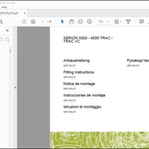CLAAS Tractor XERION 5000 - 4500 TRAC / TRAC VC GPS PILOT Fitting instructions Manual_DE_EN_FR_RU_ES_IT_RU -  PDF DOWNLOAD