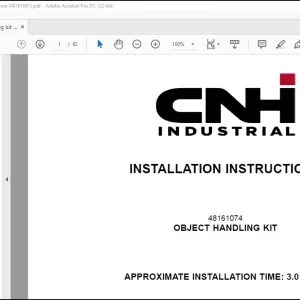 CNH Object Handling kit 580ST 580T Loader backhoe Installation Instructions Manual 48161061 - PDF DOWNLOAD