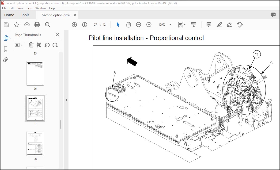 Cnh Second Option Circuit Kit (proportional Control) (plus Option 1 