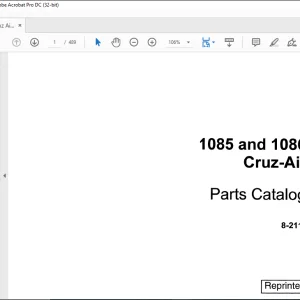 Case 1085 & 1086 Cruz-Air Parts Catalog Manual 8-2110 - PDF DOWNLOAD
