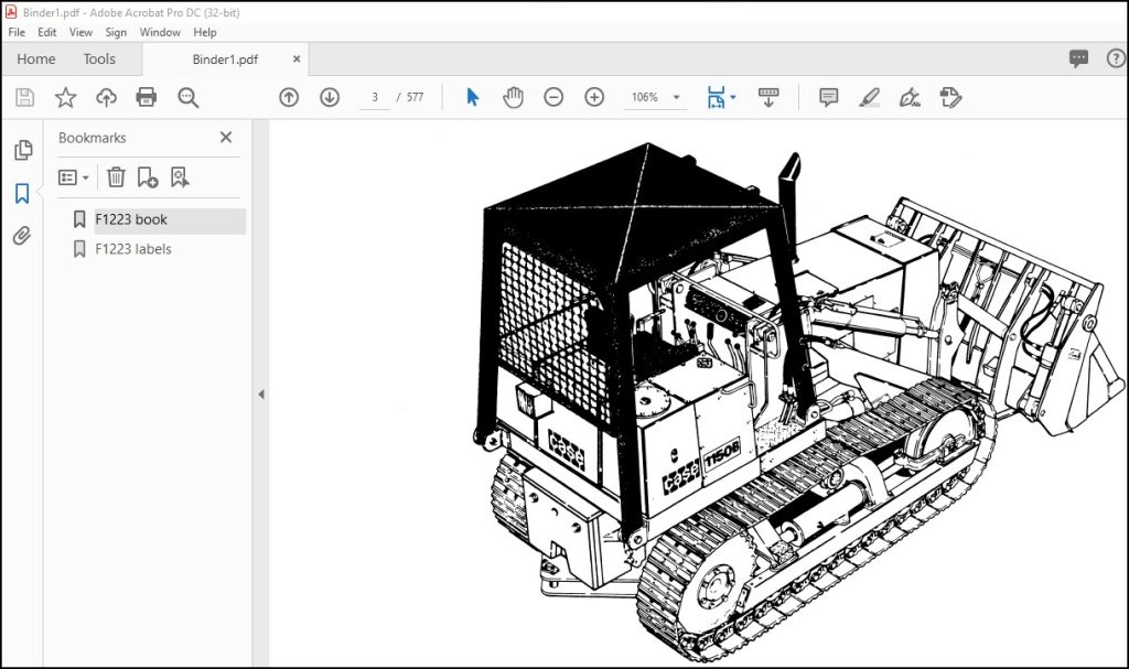 Case 1150B Crawler Parts Catalog Manual F1223 - PDF DOWNLOAD ...