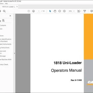 Case 1818 Uni-Loader Operators Manual 9-11442 - PDF DOWNLOAD