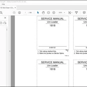 Case 1818 Uni-Loader Service Manual 8-66102 - PDF DOWNLOAD