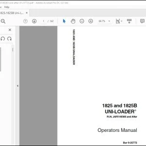 Case 1825 & 1825B Uni-Loader Operators Manual 9-25772 - PDF DOWNLOAD