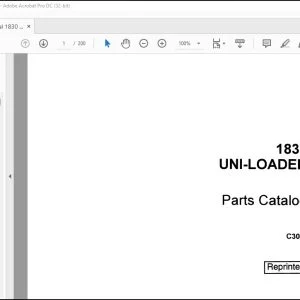 Case 1830 Uni-Loader Parts Catalog Manual C3034 - PDF DOWNLOAD
