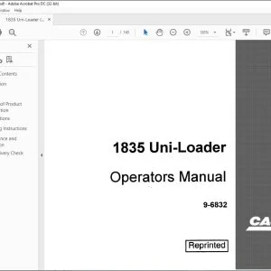 Case 1835 Uni-Loader Operators Manual 9-6832 - PDF DOWNLOAD