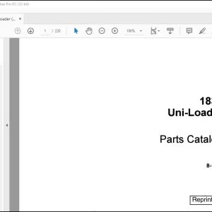 Case 1835 Uni-Loader Parts Catalog Manual 8-1092 - PDF DOWNLOAD
