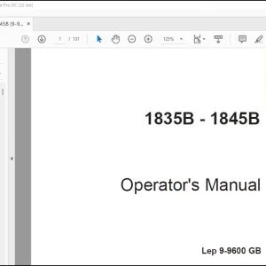 Case 1835B - 1845B Operator's Manual 9-9600 - PDF DOWNLOAD