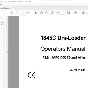 Case 1845C Uni-Loader Operators Manual 9-11534 - PDF DOWNLOAD