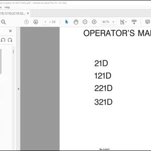 Case 21D 121D 221D 321D Wheel Loaders Operator's Manual 6-84231 - PDF DOWNLOAD