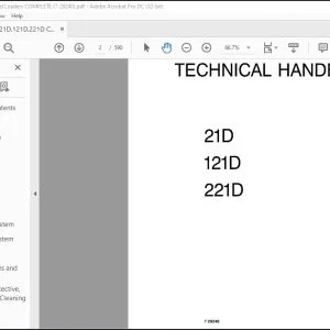Case 21D 121D & 221D Small Wheel Loaders Service Manual 7-29240 - PDF DOWNLOAD