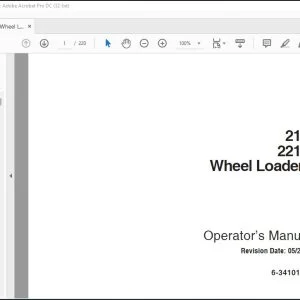 Case 21D 221D Wheel Loaders Operator's Manual 6-34101NA - PDF DOWNLOAD