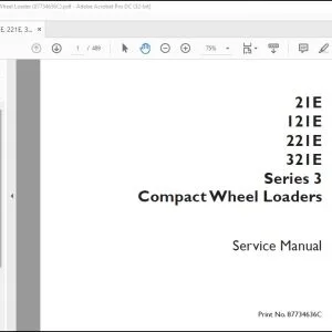 Case 21E 121E 221E 321E Series 3 Compact Wheel Loaders Service Manual 87734636C - PDF DOWNLOAD