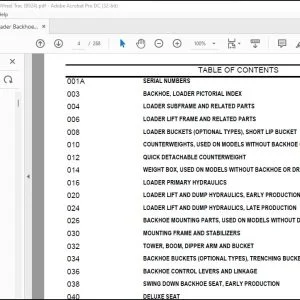 Case 23 Loader & Backhoe Parts Catalog Manual - PDF DOWNLOAD