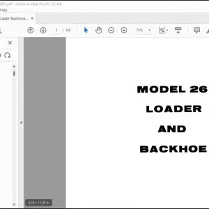 Case 26 Loader & Backhoe Operator's Manual 9-99985 - PDF DOWNLOAD