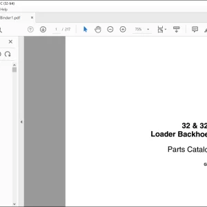Case 32 & 32S Loader Backhoes Parts Catalog Manual G908 - PDF DOWNLOAD