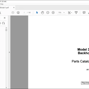 Case 32 Backhoe Parts Catalog Manual A1105 - PDF DOWNLOAD