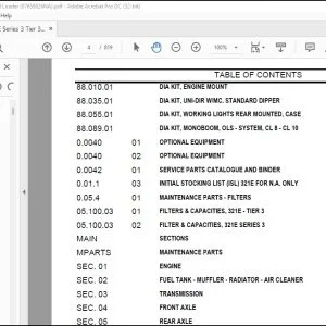 Case 321E Series 3 Compact Wheel Loader Tier 3 Parts Catalog Manual - PDF DOWNLOAD