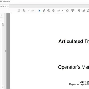 Case 340 Articulated Truck Operator's Manual 6-84771 EN - PDF DOWNLOAD