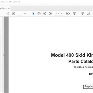 Case 400 Skid King Parts Catalog Manual B1108 - PDF DOWNLOAD