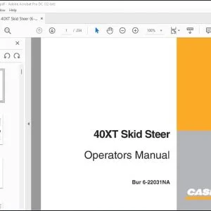 Case 40CT Skid Steer Operator's Manual 6-22031 - PDF DOWNLOAD