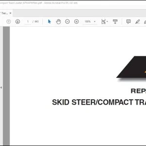 Case 410 420 420CT Series 3 Skid Steer Compact Track Loader Repair Manual 87634765 - PDF