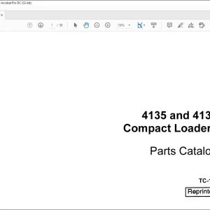 Case 4135 & 4136 Compact Loaders Parts Catalog Manual TC-194 - PDF DOWNLOAD