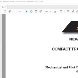 Case 430 440 440CT Skid Steer Compact Track Loader Repair Manual 87578830 - PDF DOWNLOAD