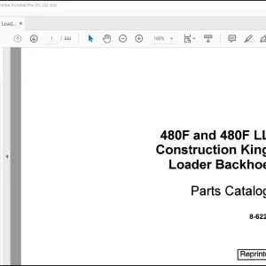 Case 480F & 480F LL Construction King Loader Backhoe Parts Catalog Manual 8-6221 - PDF DOWNLOAD