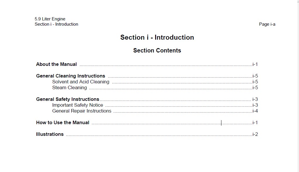 Case 5.9 Liter Engine Troubleshooting and Repair Manual - PDF DOWNLOAD ...