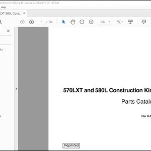 Case 570LXT & 580L Construction King Parts Catalog Manual 8-9942 - PDF DOWNLOAD