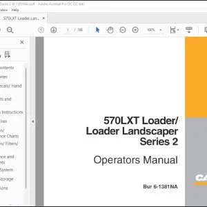 Case 570LXT Loader & Loader Landscaper Series 2 Operator's Manual 6-1381 - PDF DOWNLOAD