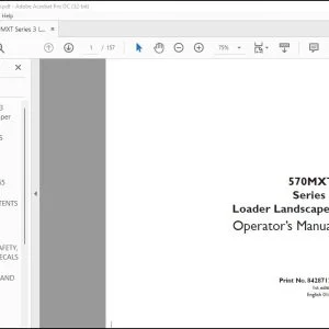Case 570MXT Series 3 Loader Landscaper Operator's Manual 84287121 - PDF DOWNLOAD