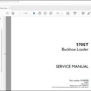 Case 570ST Backhoe Loader Service Manual 51590709 - PDF DOWNLOAD