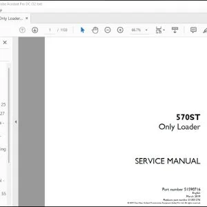 Case 570ST Only Loader Service Manual 51590716 - PDF DOWNLOAD